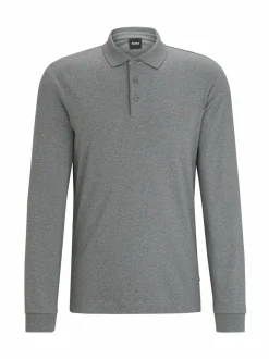 Paidat<BOSS Pado-pitkähihainen pikeepaita 030 MEDIUM GREY