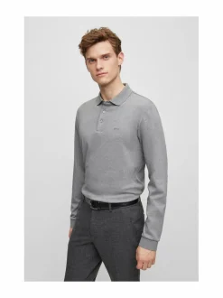 Paidat<BOSS Pado-pitkähihainen pikeepaita 030 MEDIUM GREY