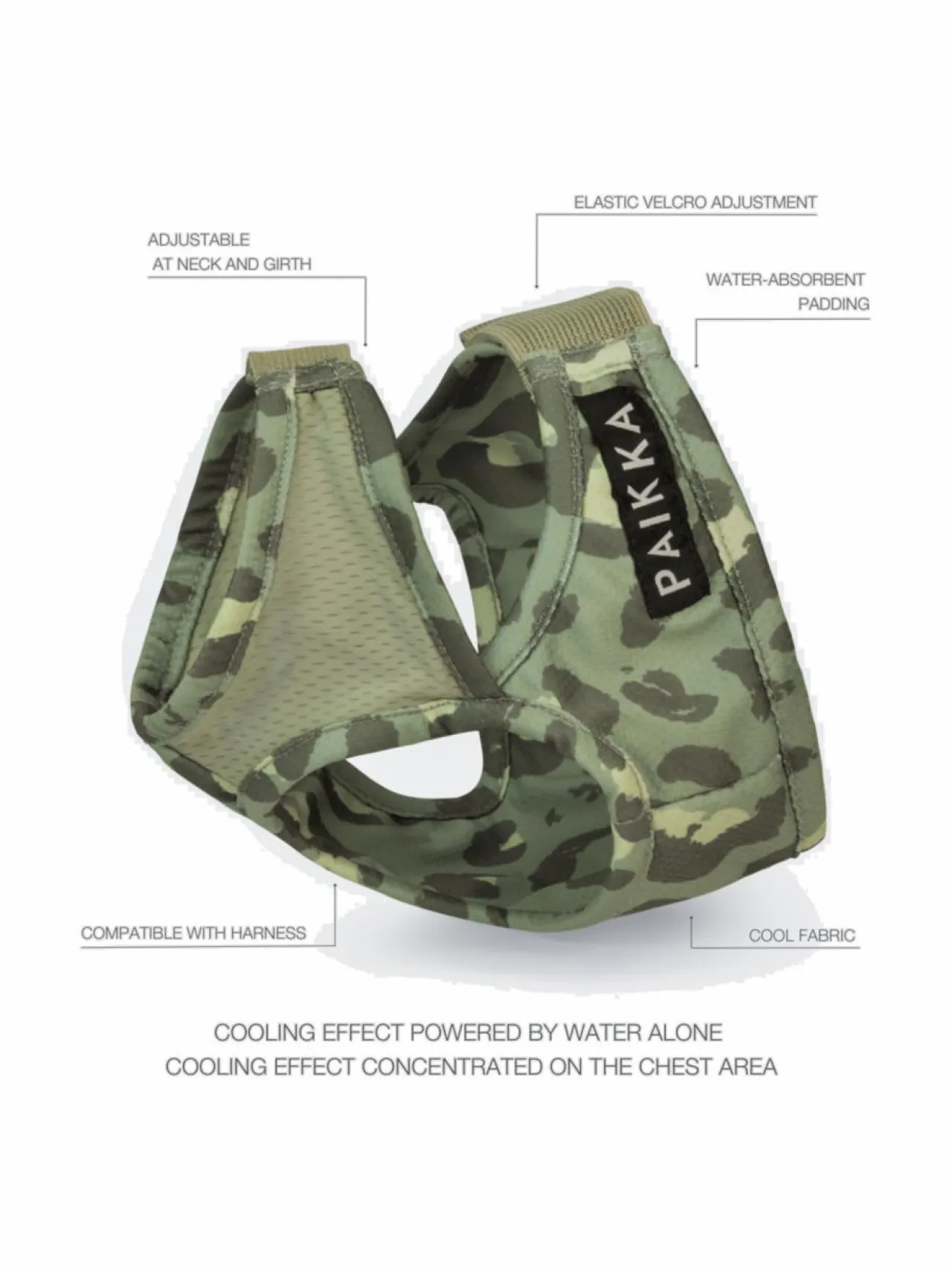 PAIKKA Cool Vest Green Leo^ Koiran Vaatteet