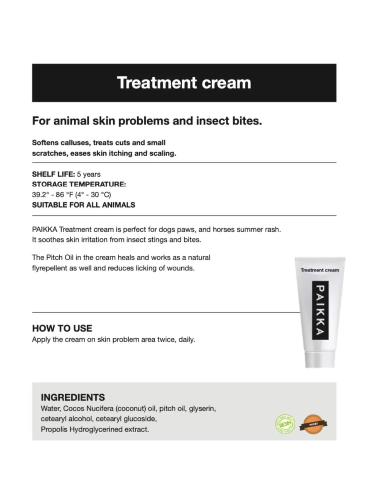 Hoitotuotteet Ja -Tarvikkeet<PAIKKA Summer Treatment Cream 50ml