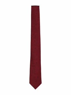 Solmiot & Asusteet<Stockholm Kravatt Paisley-silkkisolmio 025 DARK RED
