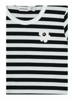 Marimekko Paja Tasaraita Unikko -trikoopaita^ Pitkähihaiset Trikoopaidat