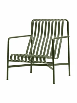 Puutarhakalusteet & Pehmusteet<HAY Palissade Lounge Chair High -lepotuoli 73 x 92 cm OLIVE (OLIIVINVIHREÄ)
