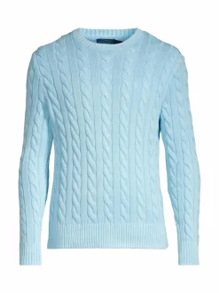 Neuleet<Polo Ralph Lauren Palmikkoneule SKY GMD