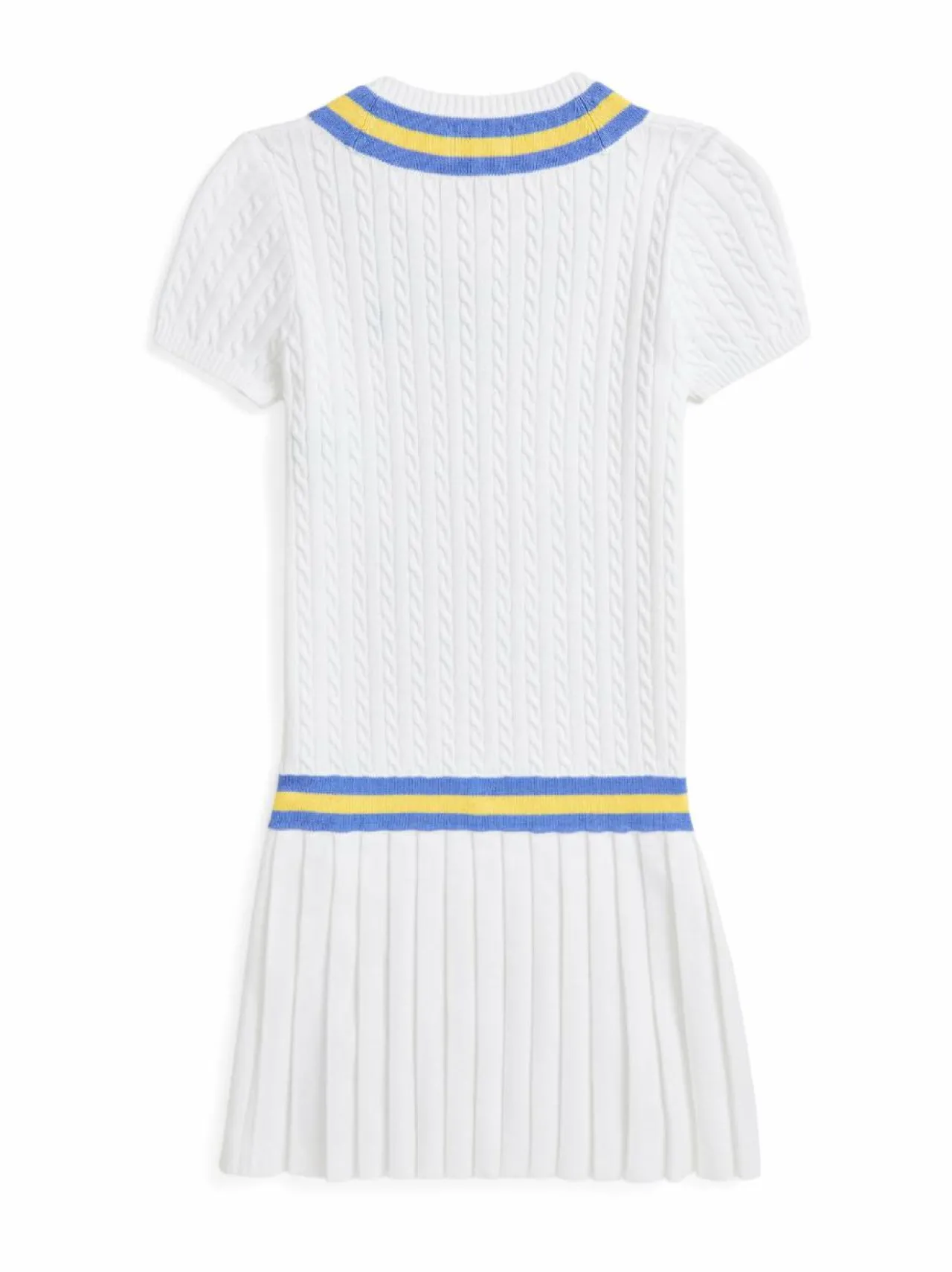 Mekot & Hameet<Polo Ralph Lauren Palmikkoneulemekko WHITE MULTI/MAIDSTONE BLUE