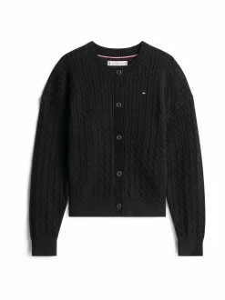 Neuleet<Tommy Hilfiger Palmikkoneuletakki BDS BLACK
