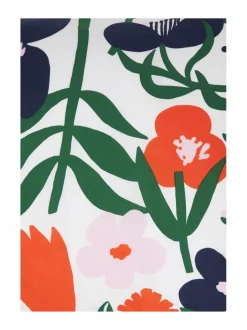 Liinavaatteet<Marimekko Palsta-tyynyliina 50 x 60 cm 136 WHITE, RED, GREEN, BLUE