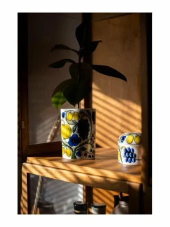 Koriste-Esineet<Arabia Paratiisi-maljakko, 18 cm WHITE, BLUE, YELLOW, GREEN