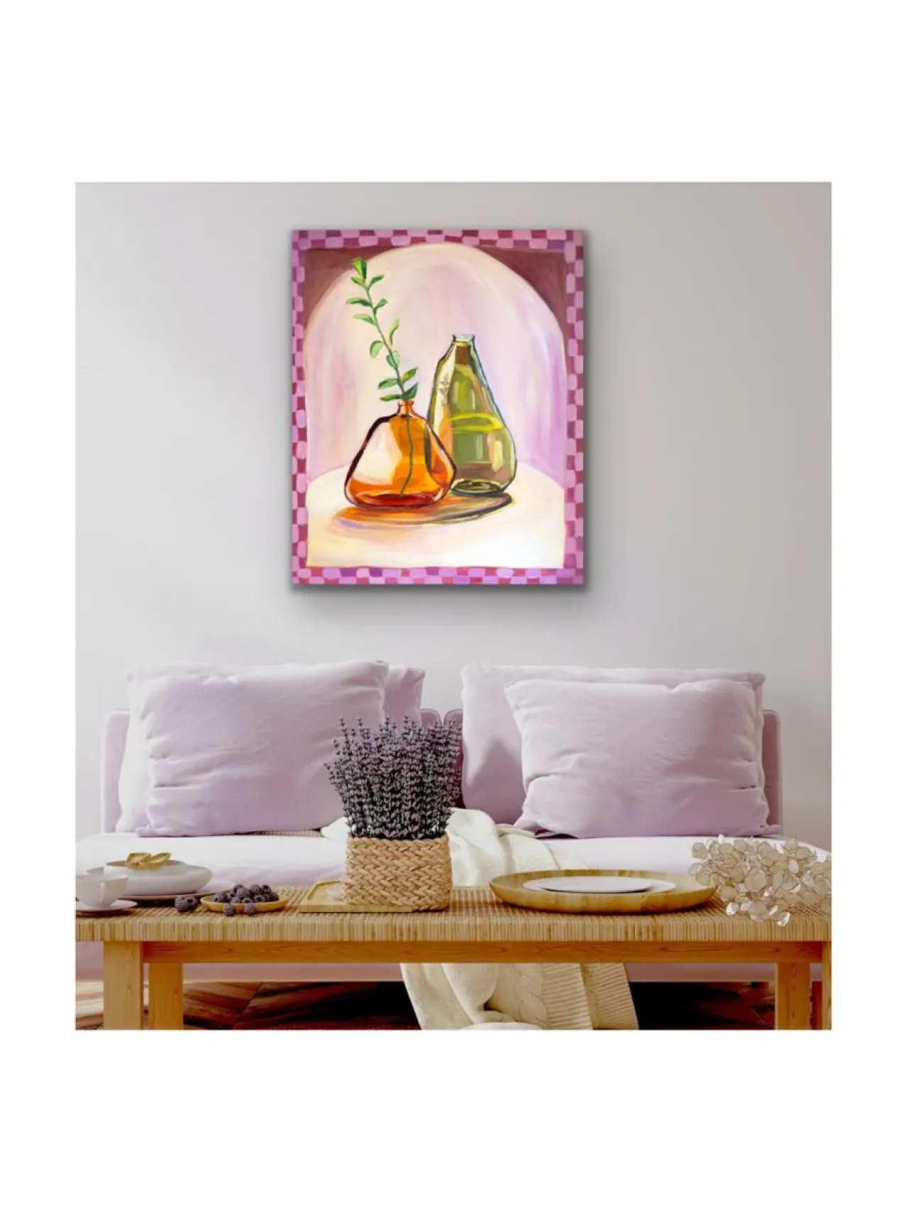 Taulut & Julisteet<Pia Rydman Art Pas de Deux-öljyvärimaalaus, 73x60 cm, Pia Rydman