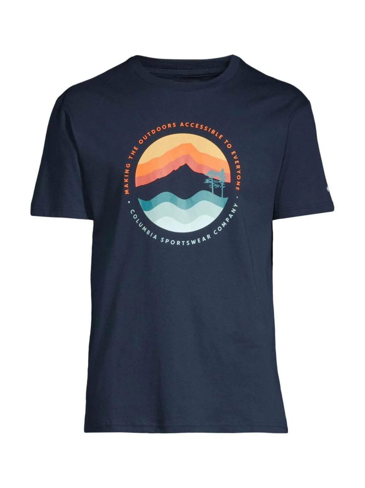 Paidat, Hupparit & Colleget<Columbia Path Lake t-paita 468 COLLEGIATE NAVY, CIRCULAR LINESCAPE