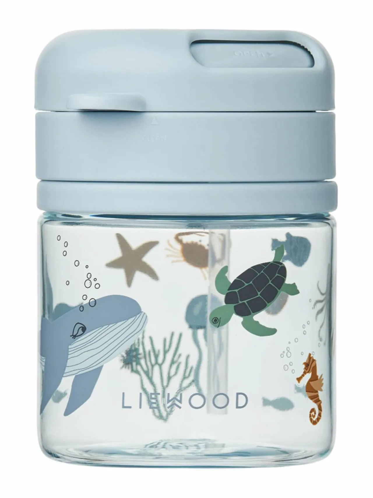 Lasten Ruokailu<Liewood Pavia Tritan Straw -juomamuki 280 ml 1032 SEA CREATURE / SANDY