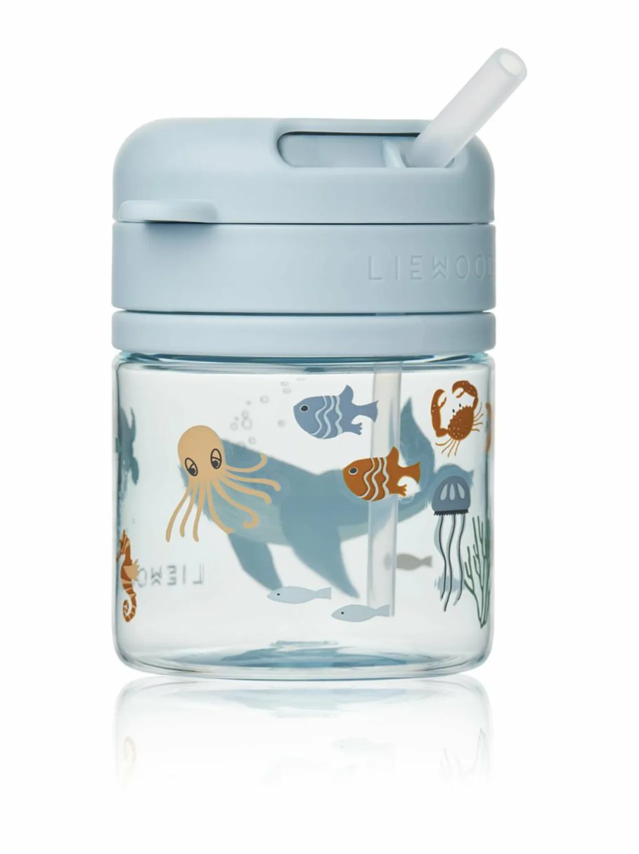 Lasten Ruokailu<Liewood Pavia Tritan Straw -juomamuki 280 ml 1032 SEA CREATURE / SANDY