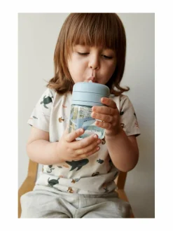 Lasten Ruokailu<Liewood Pavia Tritan Straw -juomamuki 280 ml 1032 SEA CREATURE / SANDY