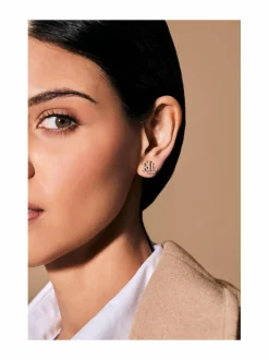Lauren Ralph Lauren Pearl Logo -nappikorvakorut^ Korut