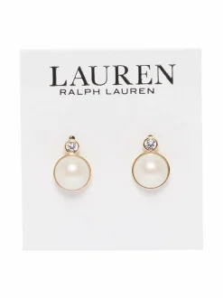 Korut<Lauren Ralph Lauren Pearl Stud -korvakorut GOLD / WHITE
