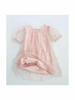 Mekot & Hameet<DOLLY by Le Petit Tom Pearl Tulle -juhlamekko 23 BALLET PINK