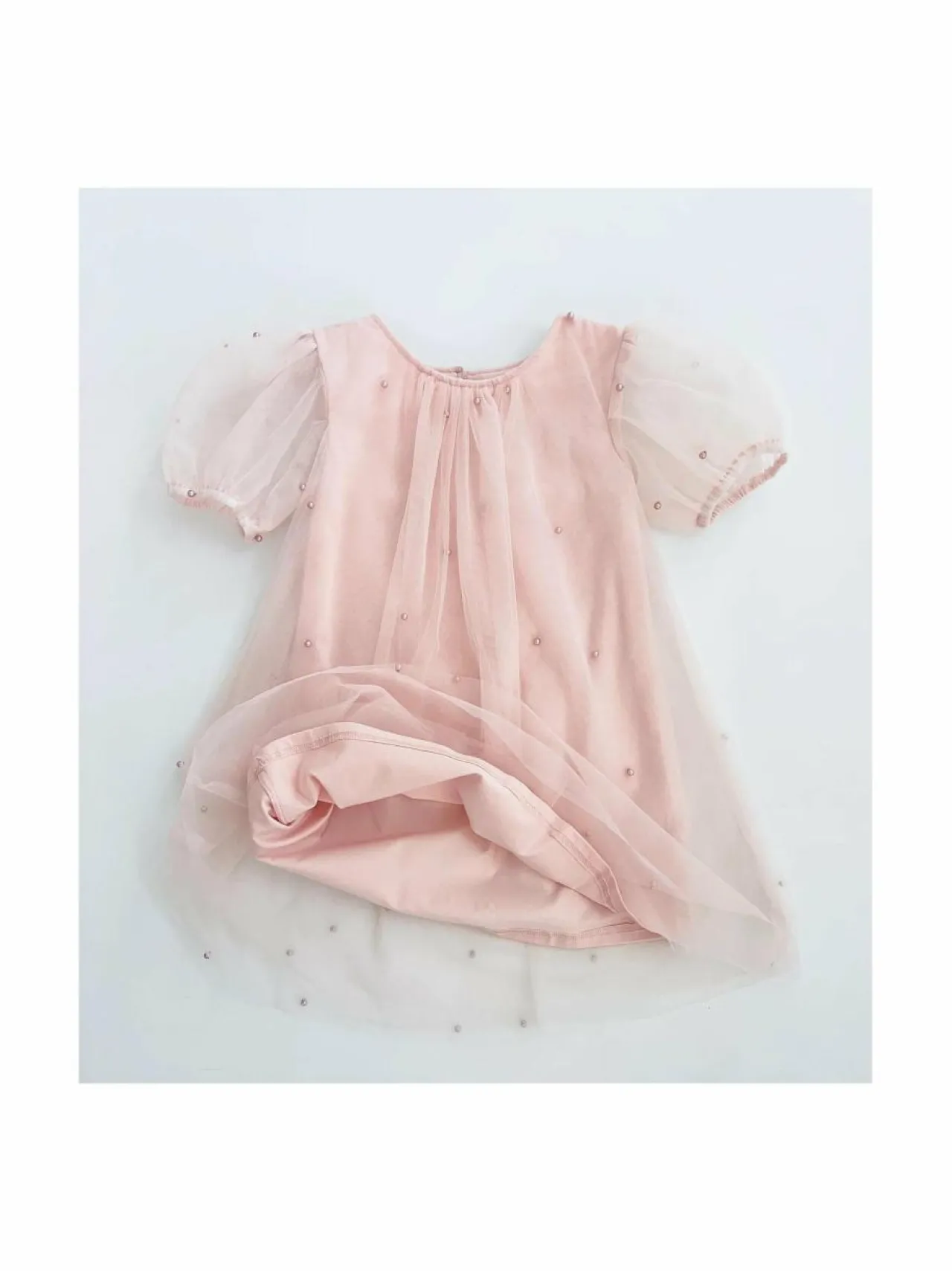 Mekot & Hameet<DOLLY by Le Petit Tom Pearl Tulle -juhlamekko 23 BALLET PINK