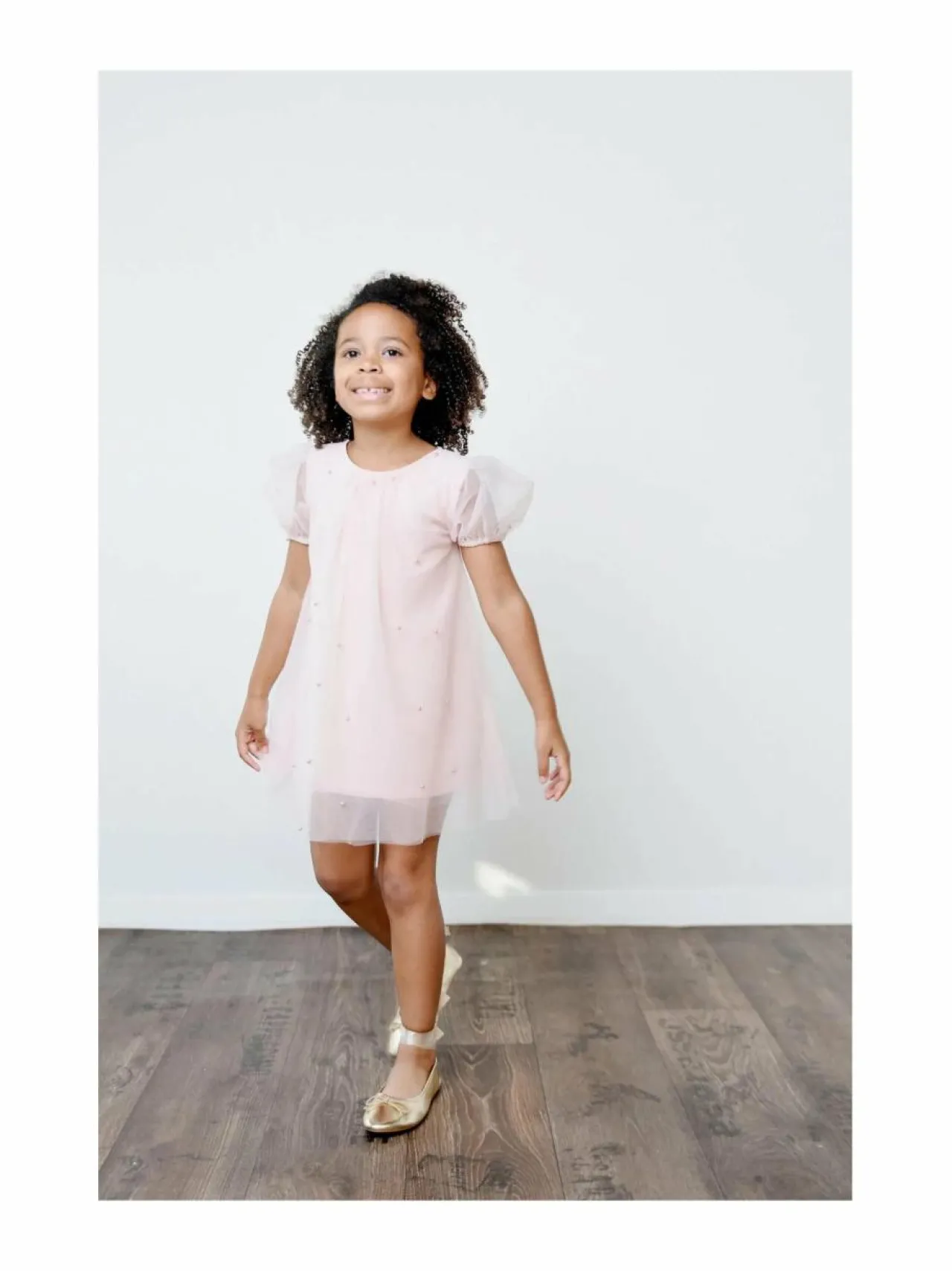 Mekot & Hameet<DOLLY by Le Petit Tom Pearl Tulle -juhlamekko 23 BALLET PINK