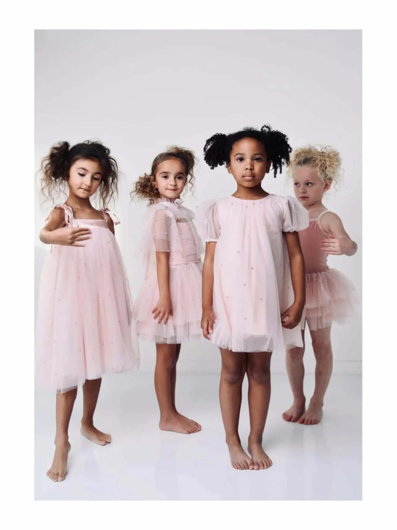 Mekot & Hameet<DOLLY by Le Petit Tom Pearl Tulle -juhlamekko 23 BALLET PINK