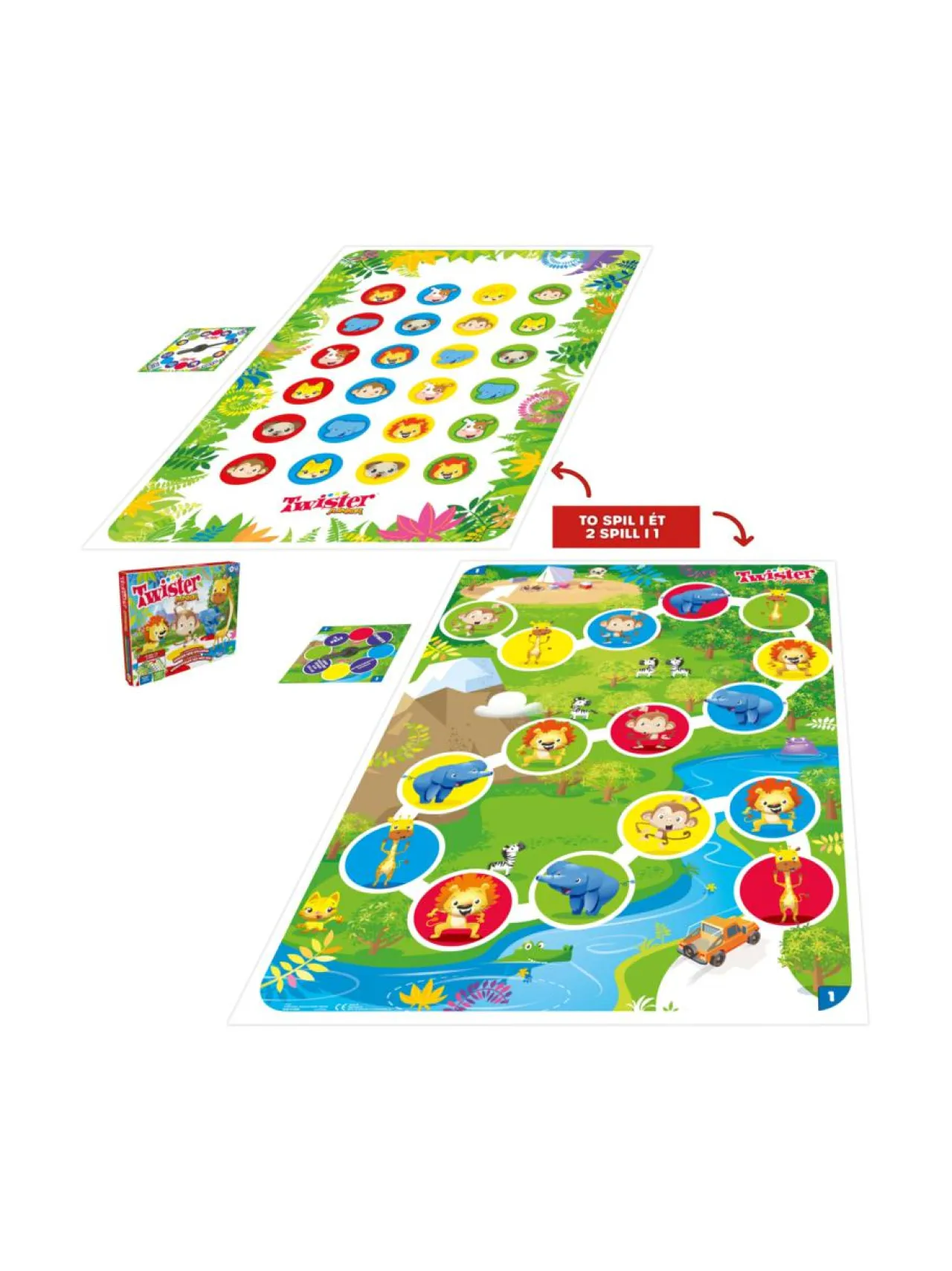 Pelit<HASBRO GAMING Peli Twister Junior (suomen- ja ruotsinkielinen)