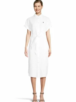 Mekot<Polo Ralph Lauren Pellavamekko 002 WHITE