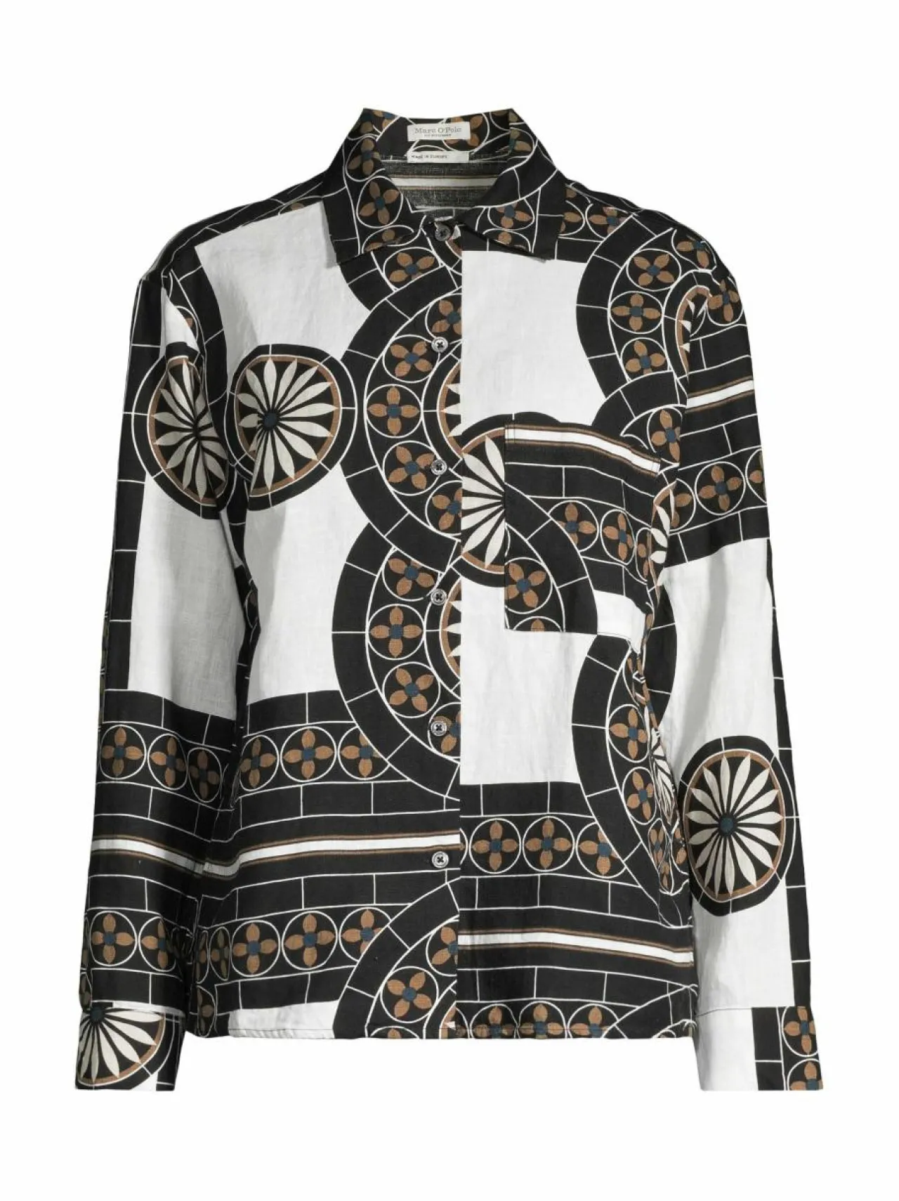 Paidat & Puserot<Marc O'Polo Pellavapusero F58 MULTI/ WHITE COTTON