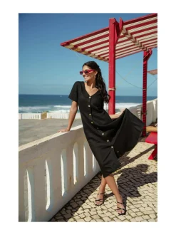 Nakoa Penelope Dress, Black^ Mekot