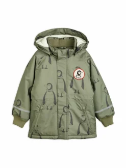 Ulkoiluvaatteet|Ulkoiluvaatteet<Mini Rodini Penguin-parkatakki GREEN