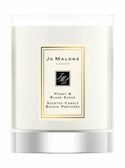 Jo Malone London Peony & Blush Suede Travel Candle -tuoksukynttilä 60 g^ Huonetuoksut & Tuoksukynttilät