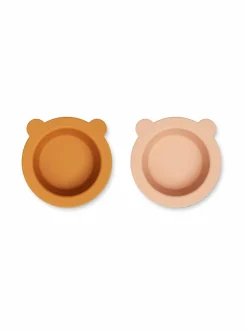 Lasten Ruokailu<Liewood Peony- kulho imukupilla 2 kpl 1189 MUSTARD/TUSCANY ROSE
