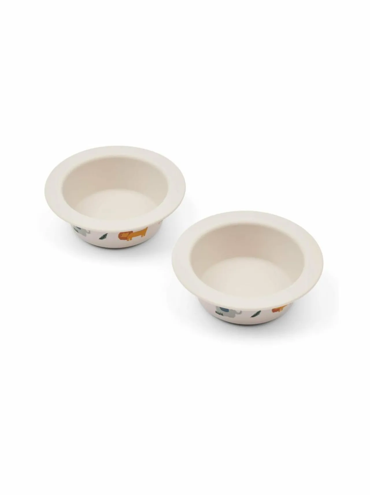 Lasten Ruokailu<Liewood Peony Printed Suction Bowl -ruokailukulho 2 kpl 1111 SAFARI SANDY MIX