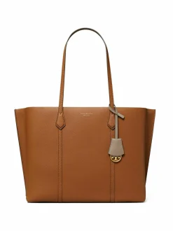 Shopperit<Tory Burch Perry Triple Compartment Tote -nahkalaukku LIGHT UMBER