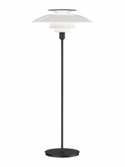 Lattiavalaisimet<Louis Poulsen PH 80 -lattiavalaisin BLACK/WHT