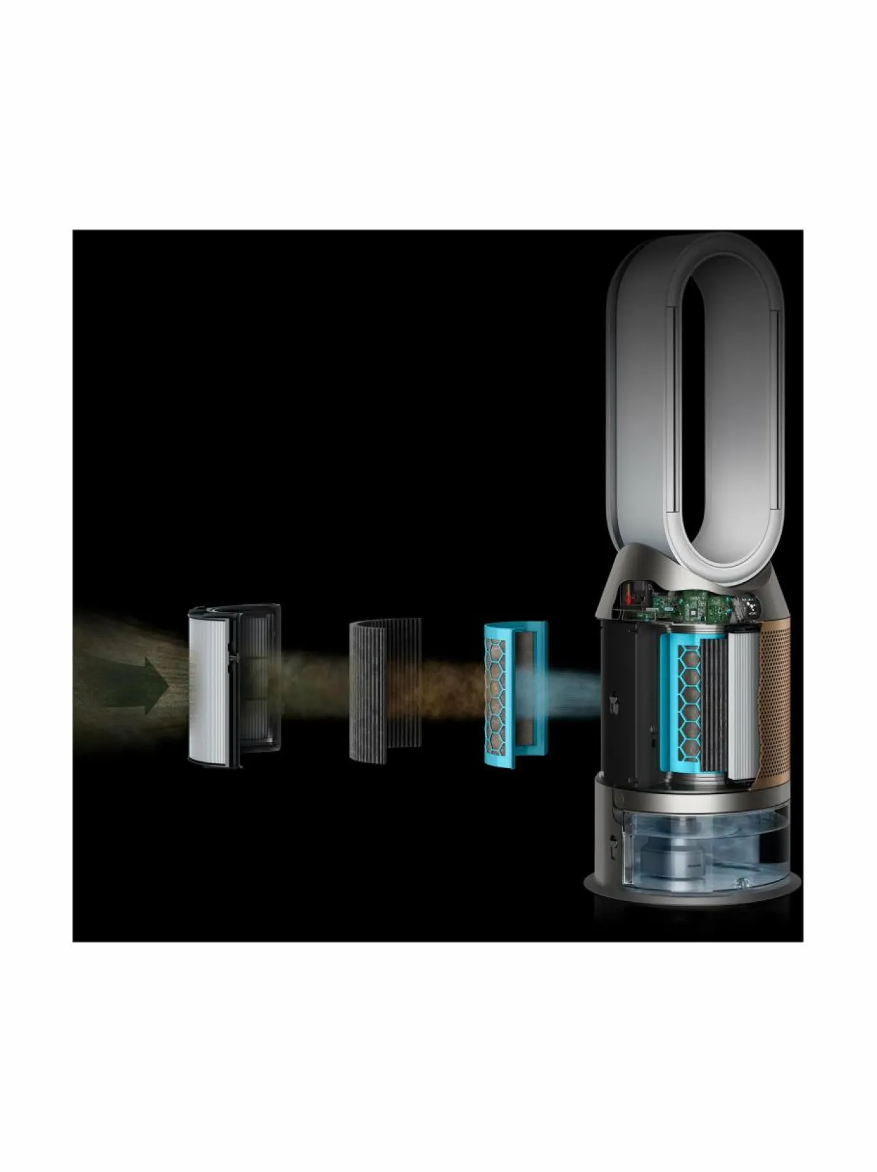 Dyson PH04 Purifier Humidify+Cool Formaldehyde- ilmanpuhdistin, ilmankostutin ja tuuletin^ Sisäilma