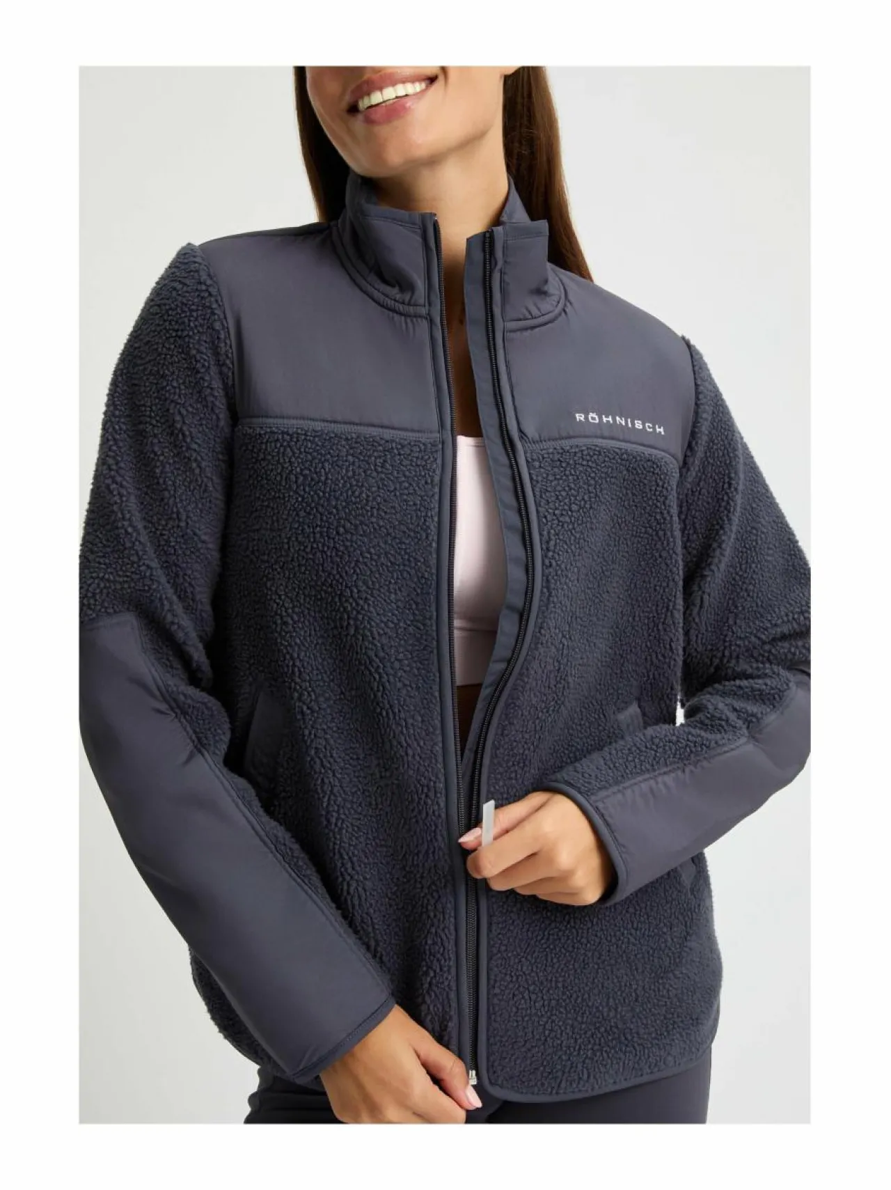 Paidat, Hupparit & Colleget<Röhnisch Phoebe-fleecetakki 9S5 DK GREY PLUM