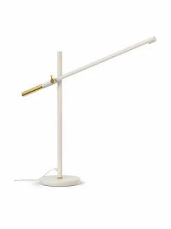 Pöytävalaisimet<Design by Grönlund Piano-pöytävalaisin 60 cm VALKOINEN/MESSINKI