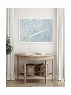 Pöytävalaisimet<Design by Grönlund Piano-pöytävalaisin 60 cm VALKOINEN/MESSINKI