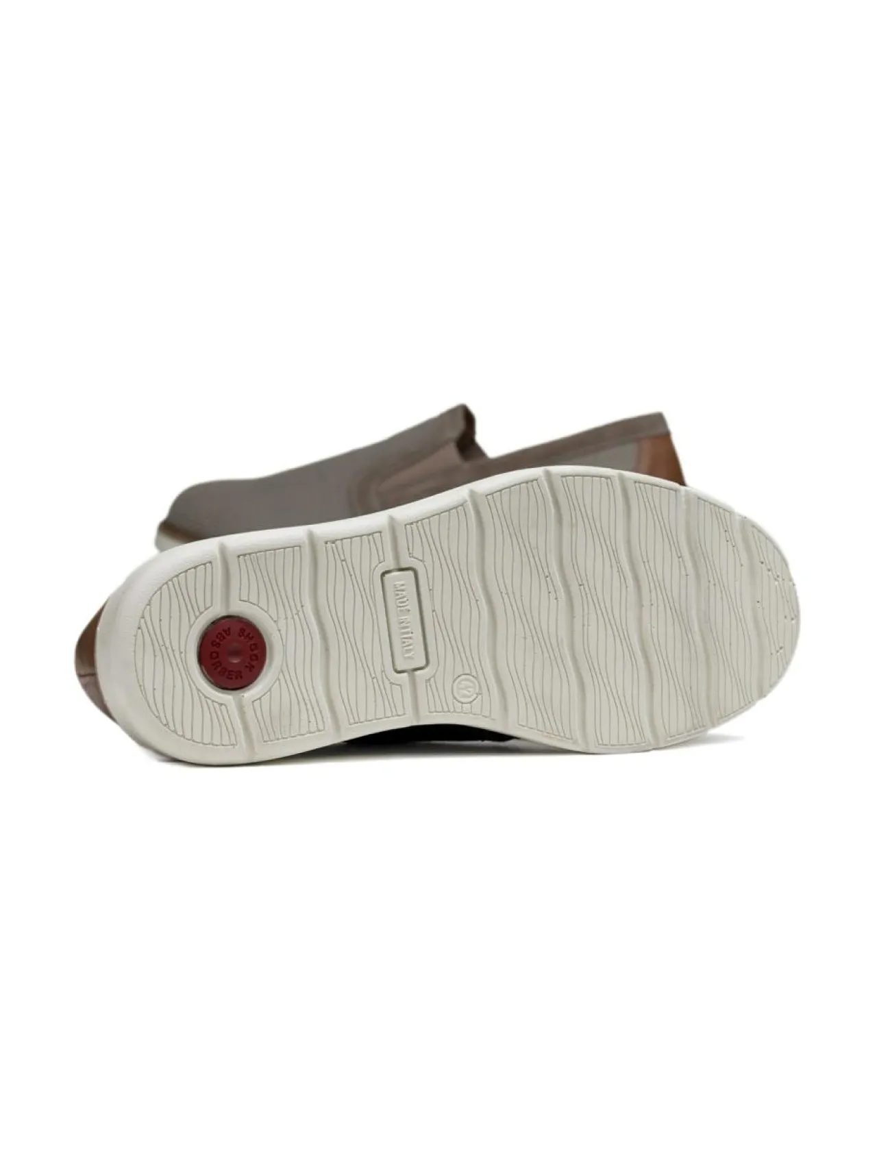 Kävelykengät & Loaferit<Pomar PIIPPO Miesten loaferit BEIGE TEXTILE/BROWN NAPPA