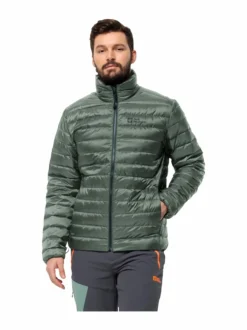 Urheilutakit<Jack Wolfskin PILVI DOWN JKT M HEDGE GREEN