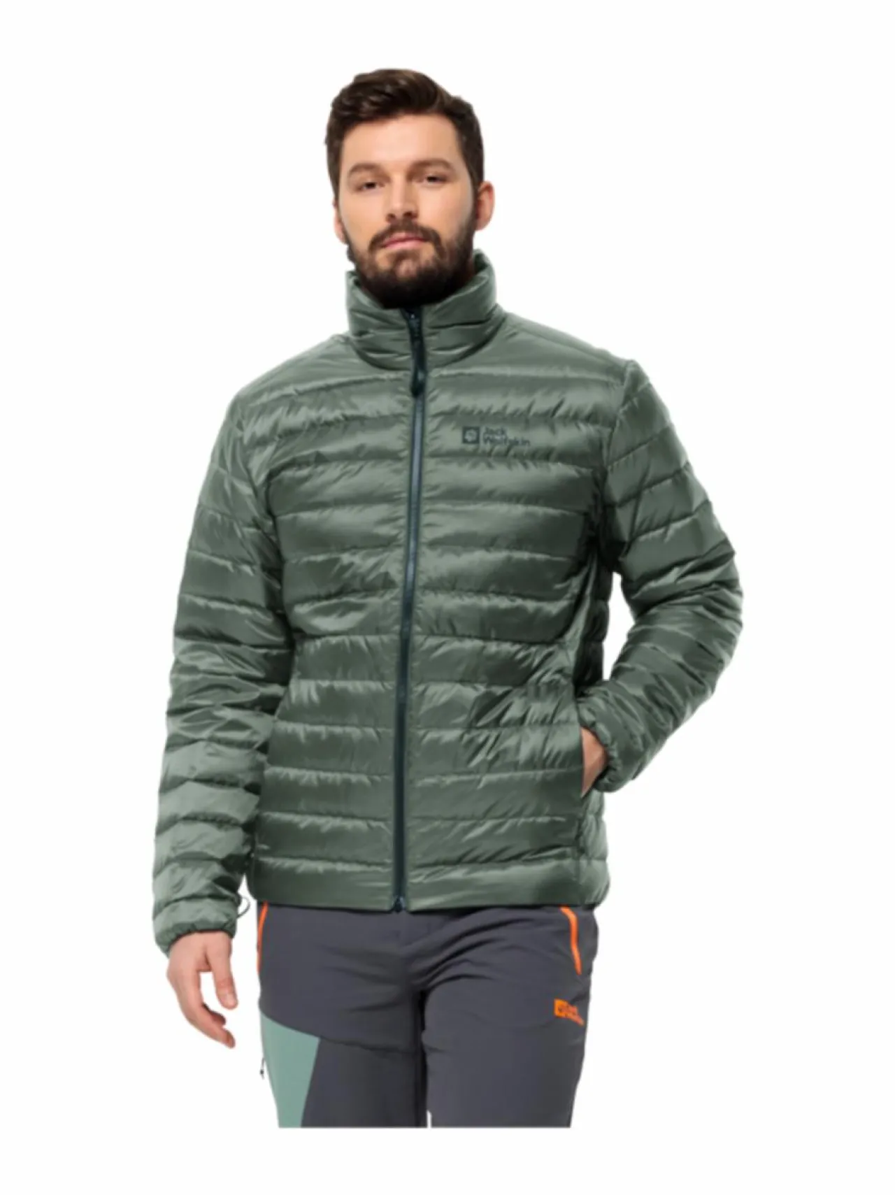 Urheilutakit<Jack Wolfskin PILVI DOWN JKT M HEDGE GREEN