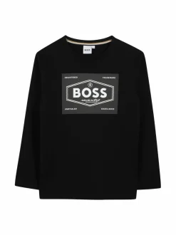 Pitkähihaiset Trikoopaidat<Hugo Boss Pitkähihainen paita 09B BLACK