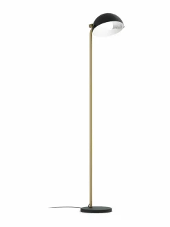 Lattiavalaisimet<Design by Grönlund Pivo-lattiavalaisin, 154 cm BLACK / BRASS