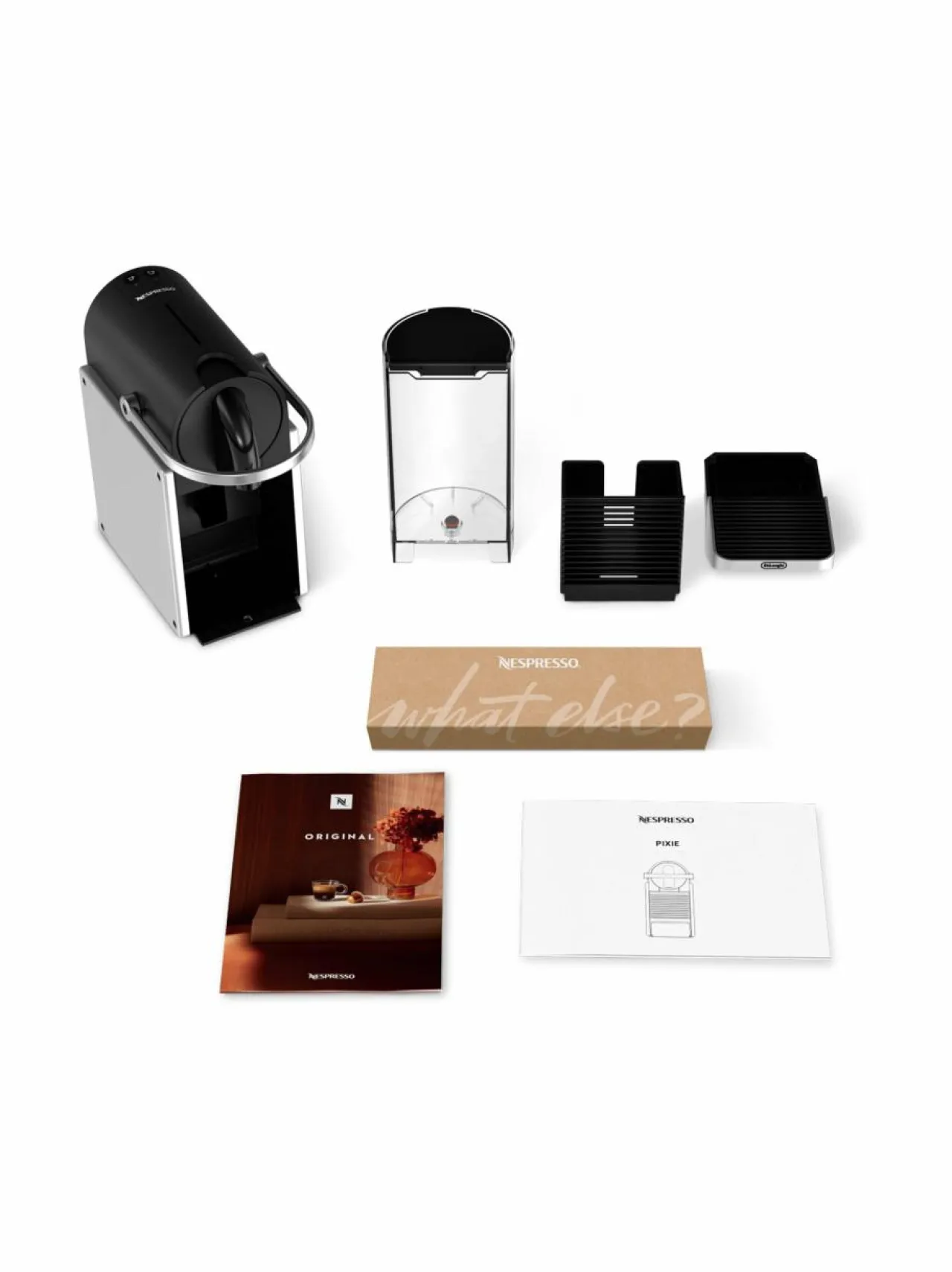 Kahvin- & Vedenkeittimet<Nespresso Pixie-kahvikapselikone METAL
