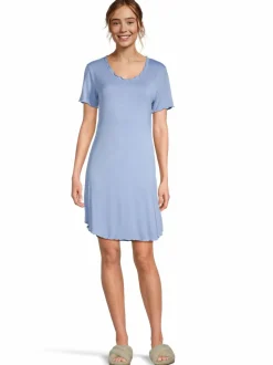 Yö- & Oloasut<Damella Plain Bamboo -yöpaita 287 BLUE