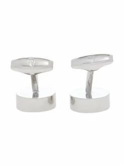 Solmiot & Asusteet<Amanda Christensen Plain Circle -kalvosinnapit SILVER