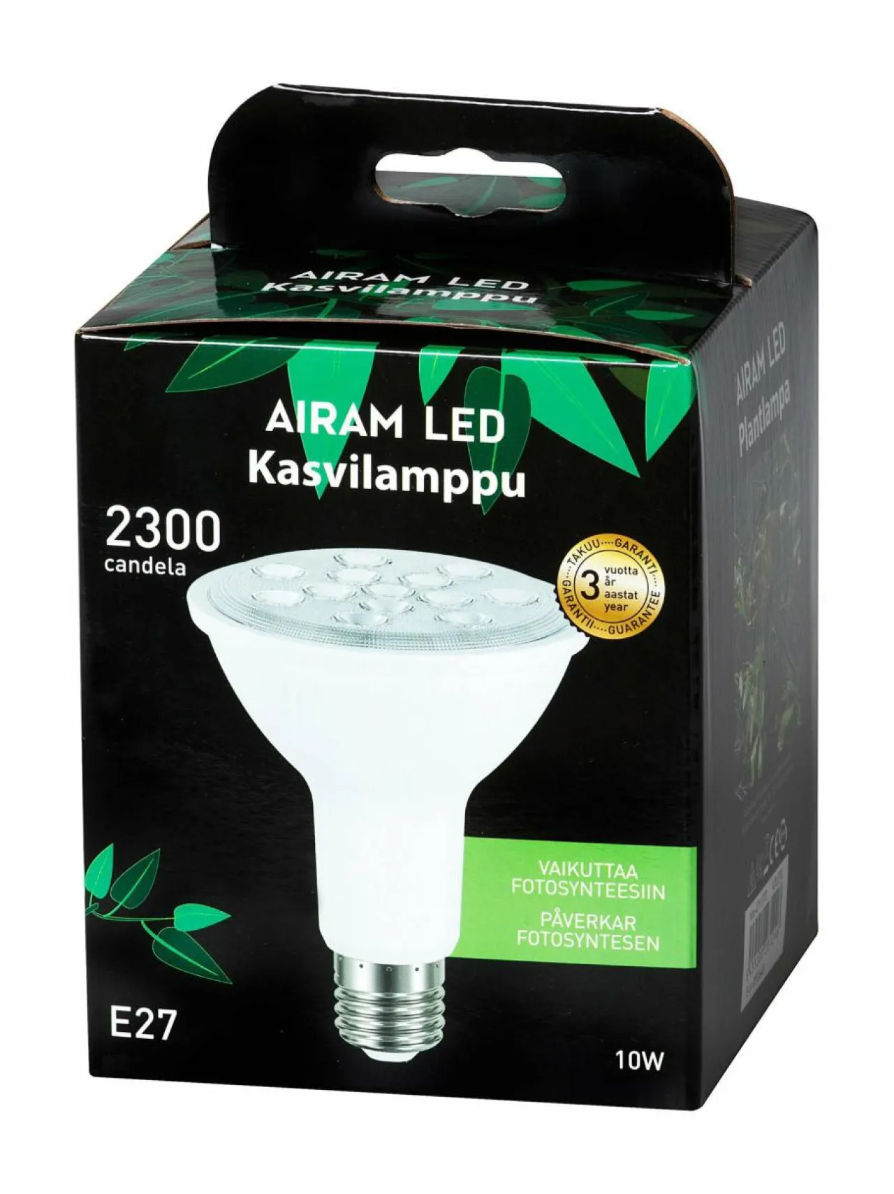 Lamput<Airam Plant Led 10W PAR30 E27 -lamppu VALKOINEN