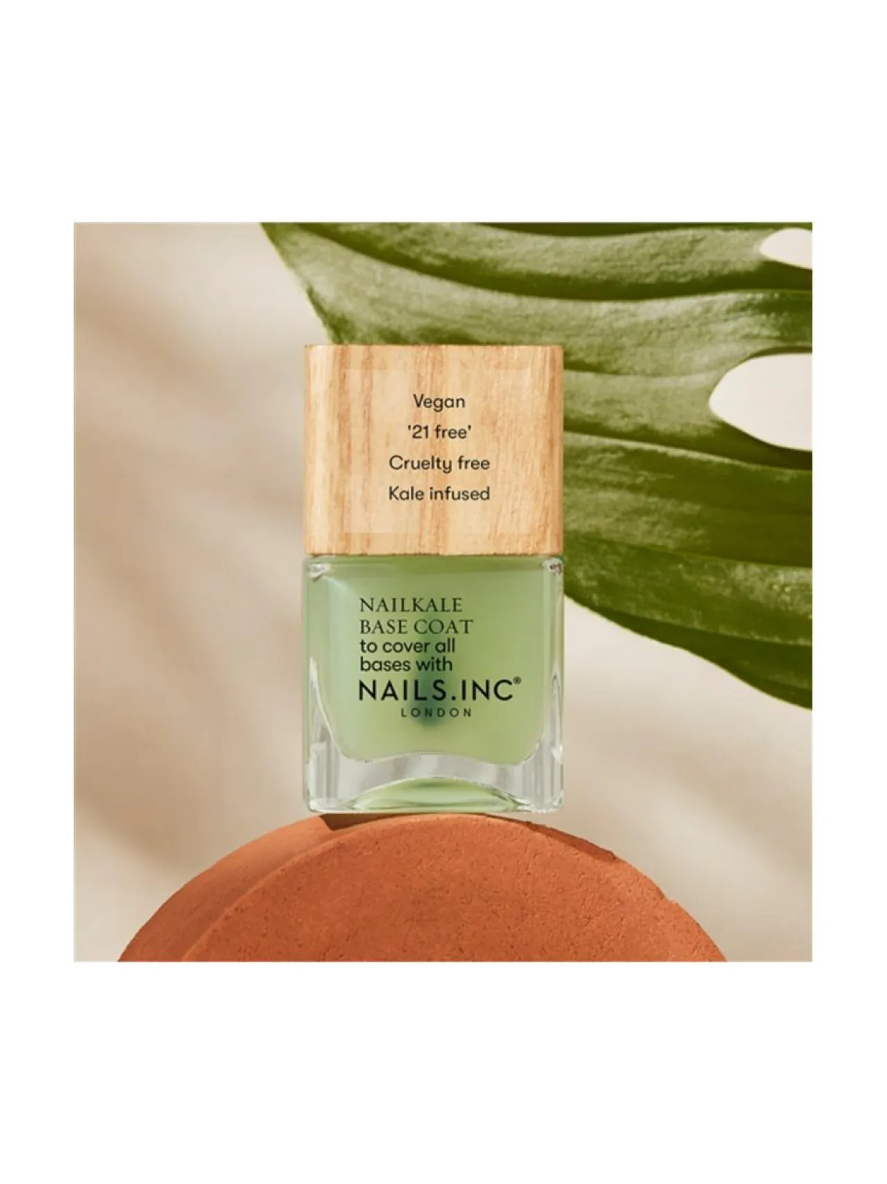 NAILS INC PLANT POWER Vegan Nailkale Base Coat -vahvistava aluslakka 14ml^ Meikit