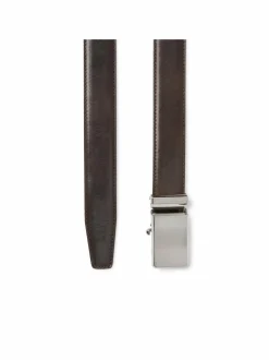 Vyöt<SDLR Plate Buckle -nahkavyö 0004 DK.BROWN