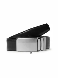 Vyöt<SDLR Plate Buckle -nahkavyö 0001 BLACK