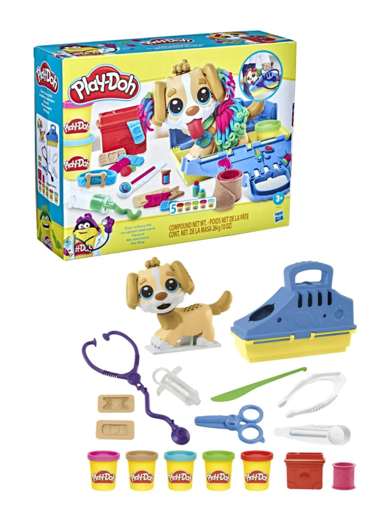 Luovuus & Oppiminen<PLAY-DOH Leikkisetti Eläinlääkäri Care N Carry Vet